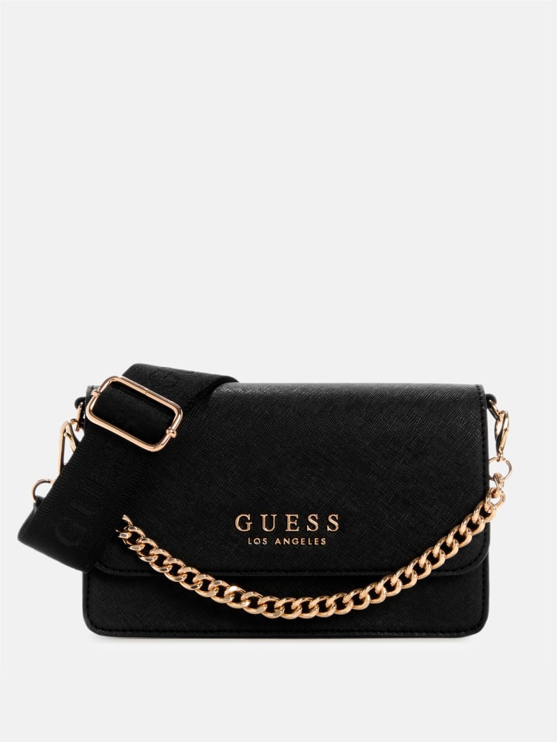Indira Fold-Over Mini Crossbody | GUESS Factory