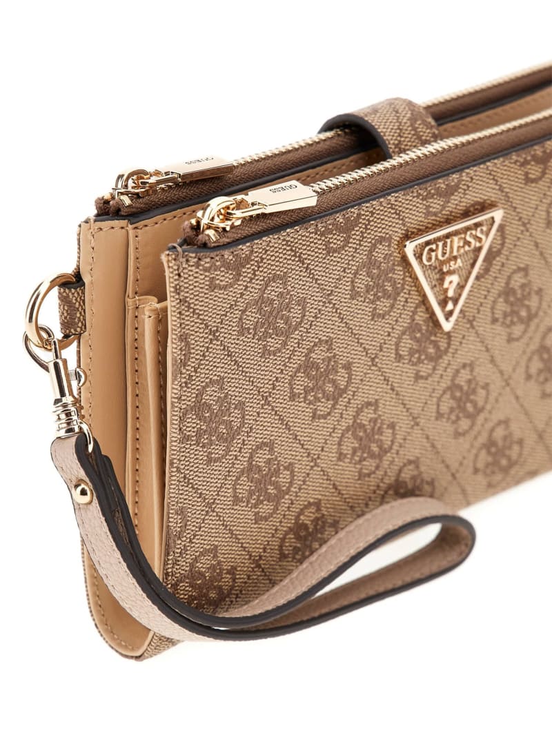 GUESS Damen Laurel II Double Zip Wallet - Organizer Geldbörse Mit Handgelenkband