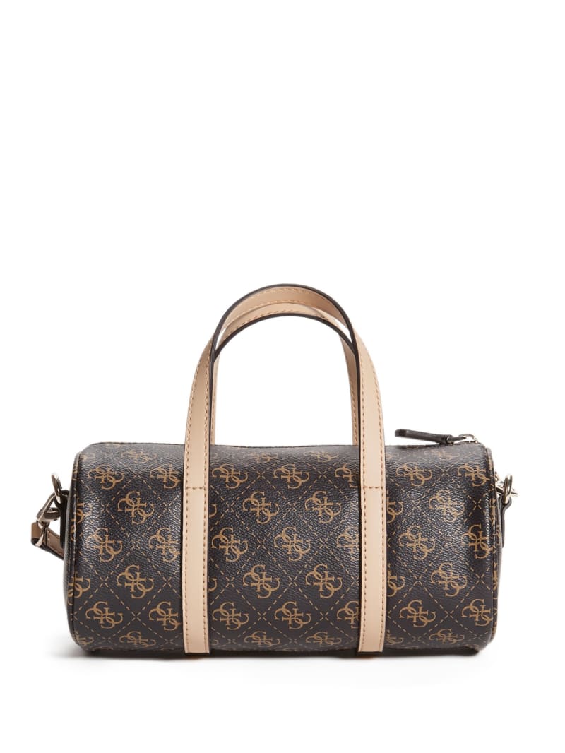 Guess Picnic Logo Print Barrel Bag SG786511 BRO