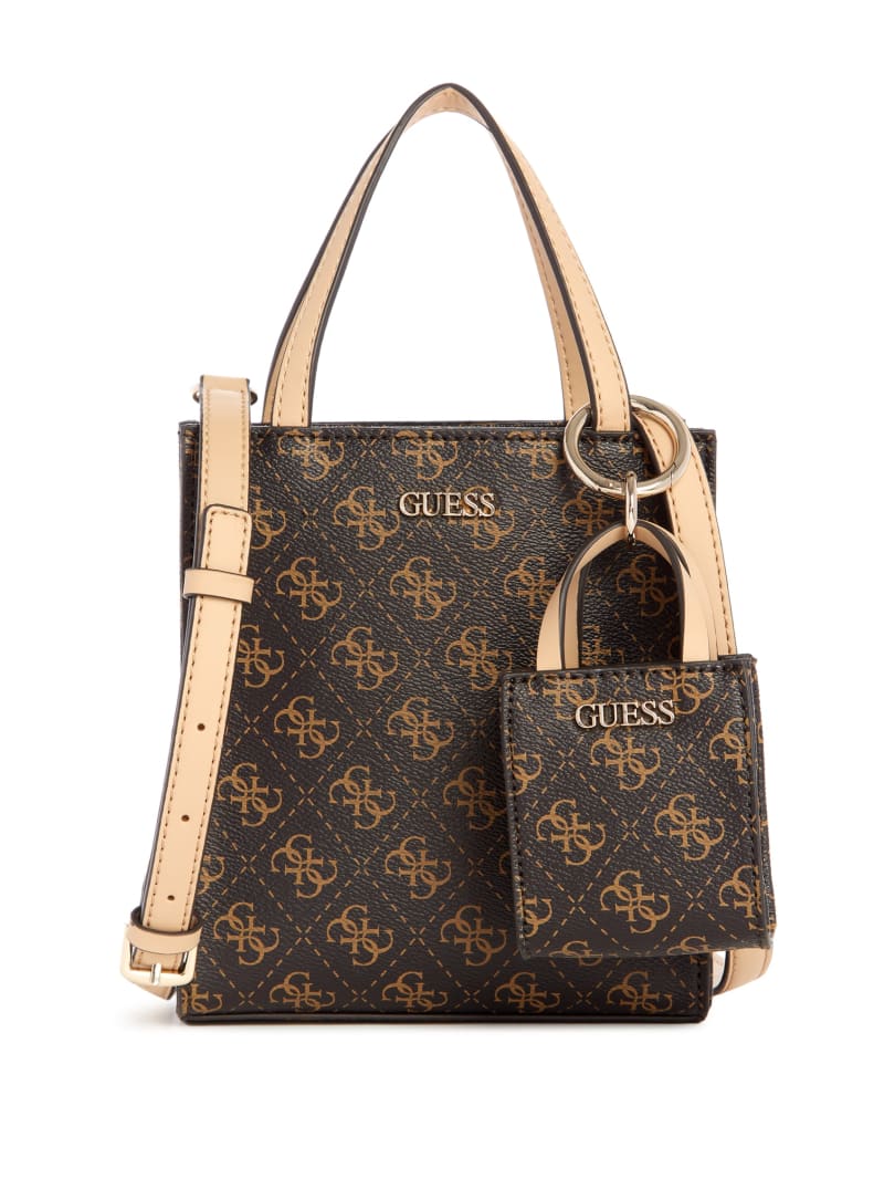 guess logo tote bag