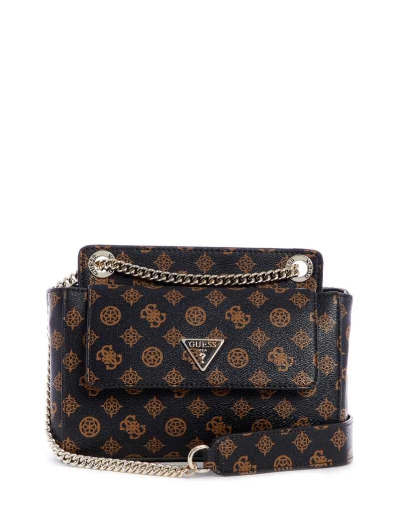 Guess Cessily Card Wallet - Women's Bags in Mocha Multi