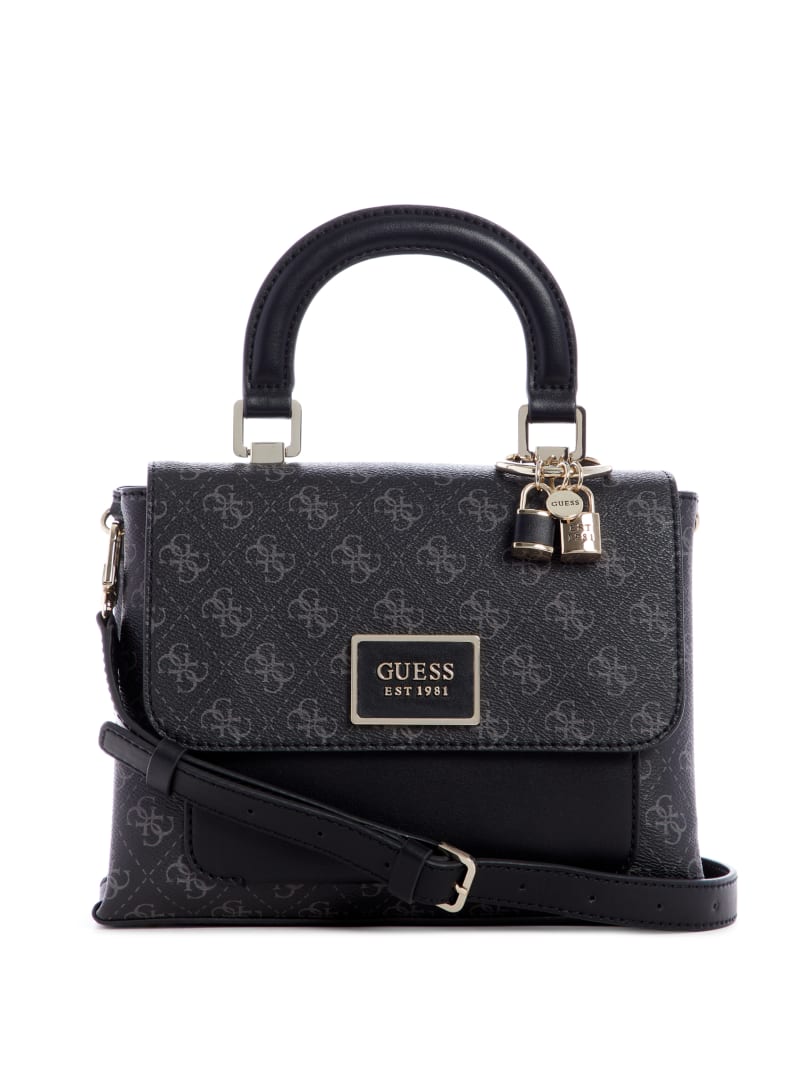 GUESS 
花柄刺繍 ショルダーバッグ 赤と黒 Guess Tyren Top Handle Logo-Print Crossbody - SG796618-COA