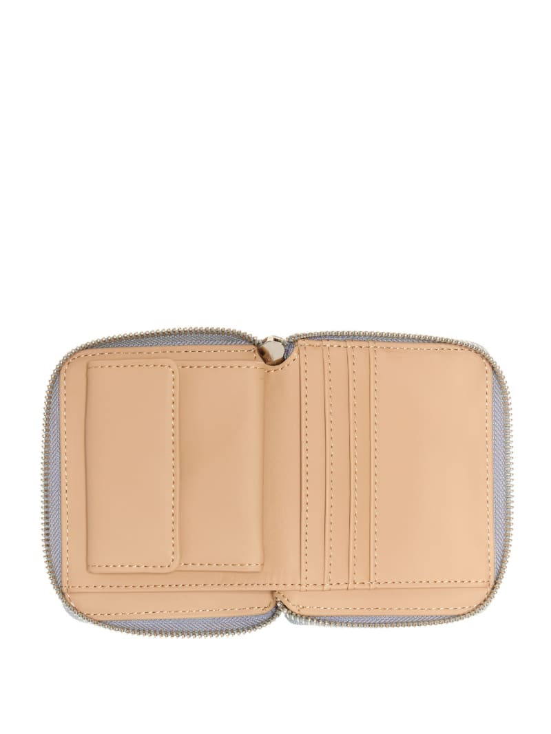 Bowie Debossed Zip-Around Wallet