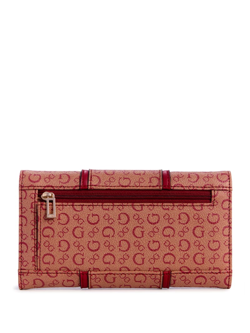 Factory Ange Slim Clutch Wallet Red One Size