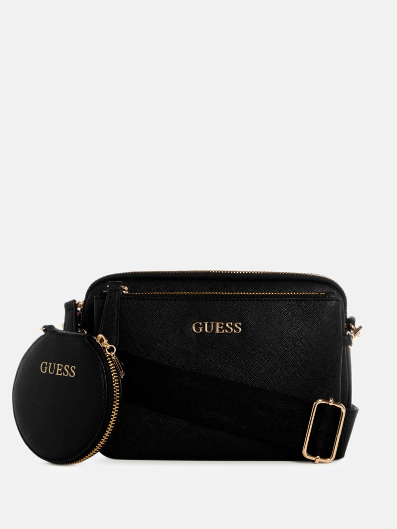 Aengus Dual-Zip Mini Crossbody | GUESS Factory