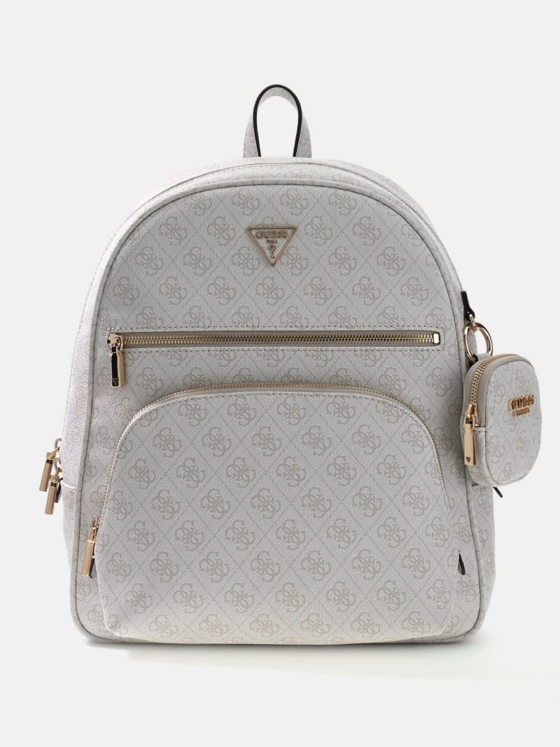 guess mini backpack for women's Factory Galatia Backpack, Cream, S : Buy Online at Best Price in KSA It has a hand chain at the top and adjustable back straps Guess Factory Guess Backpack Women's