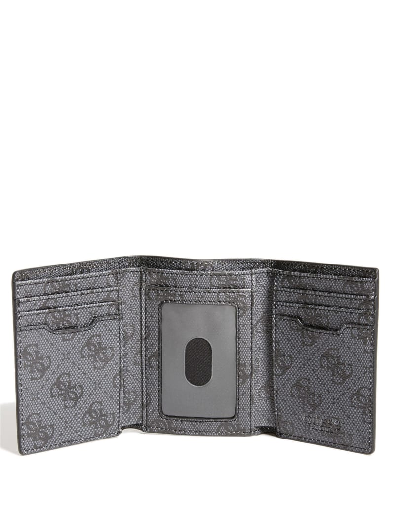 Sig Logo Stripe Trifold Wallet GUESS