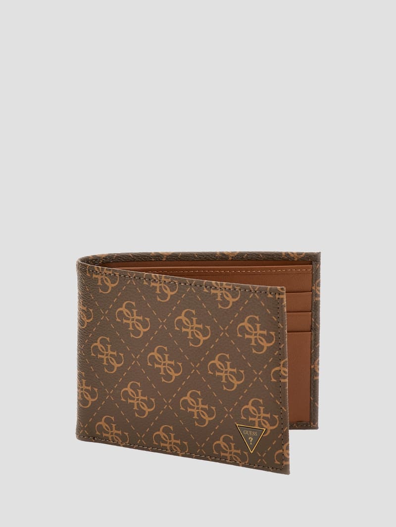 Guess leather wallet mens sales