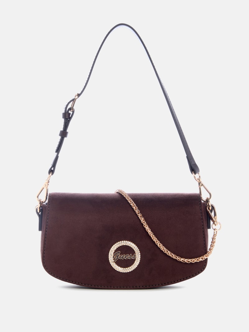Lumina Faux-Suede Shoulder Bag | GUESS Factory Ca