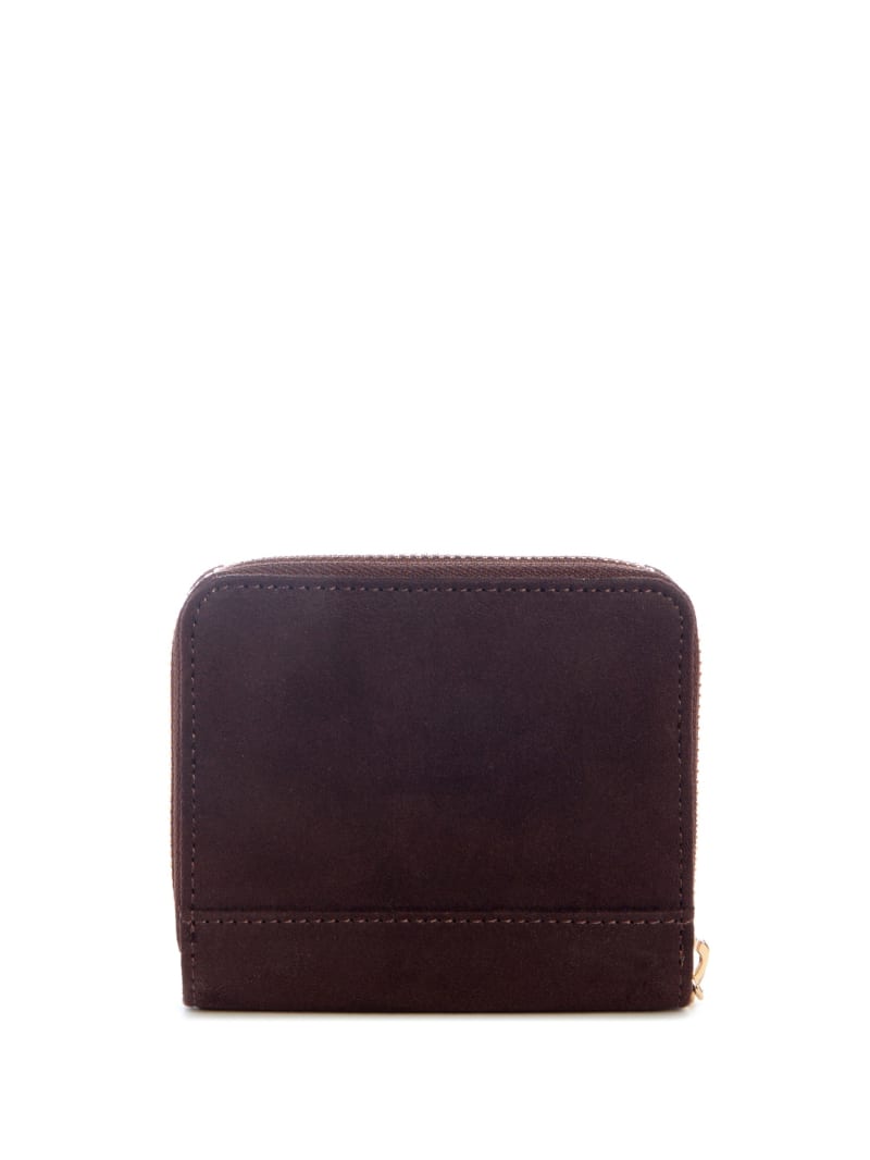 Lumina Faux-Suede Small Zip-Around Wallet | GUESS Factory Ca