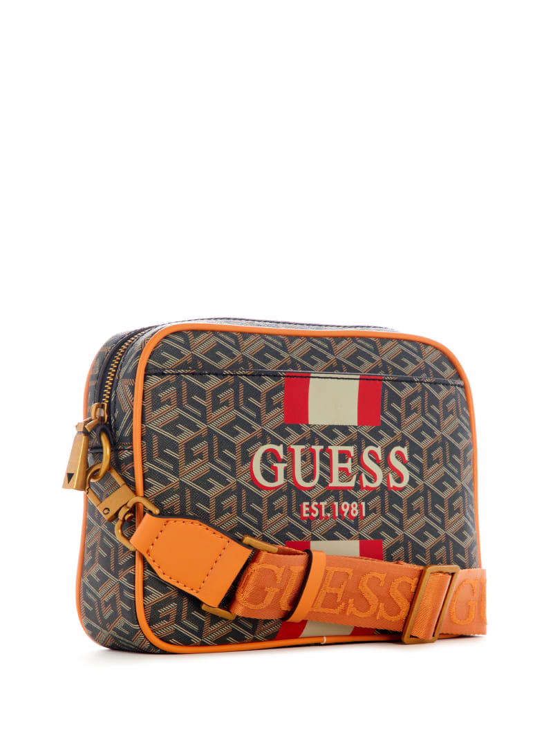 GUESS Vikky G-Cube Monogram Small Crossbody Camera Bag - Macy's