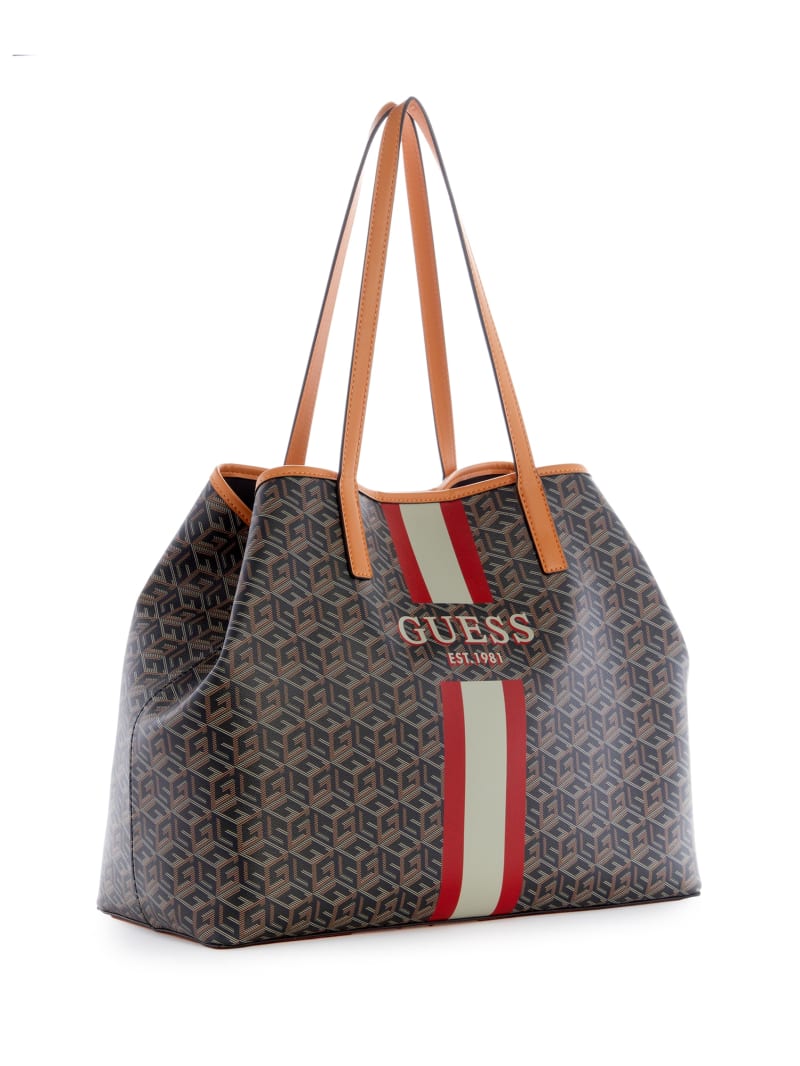 Guess Vikky Black Pebbled Slouchy Tote Bag