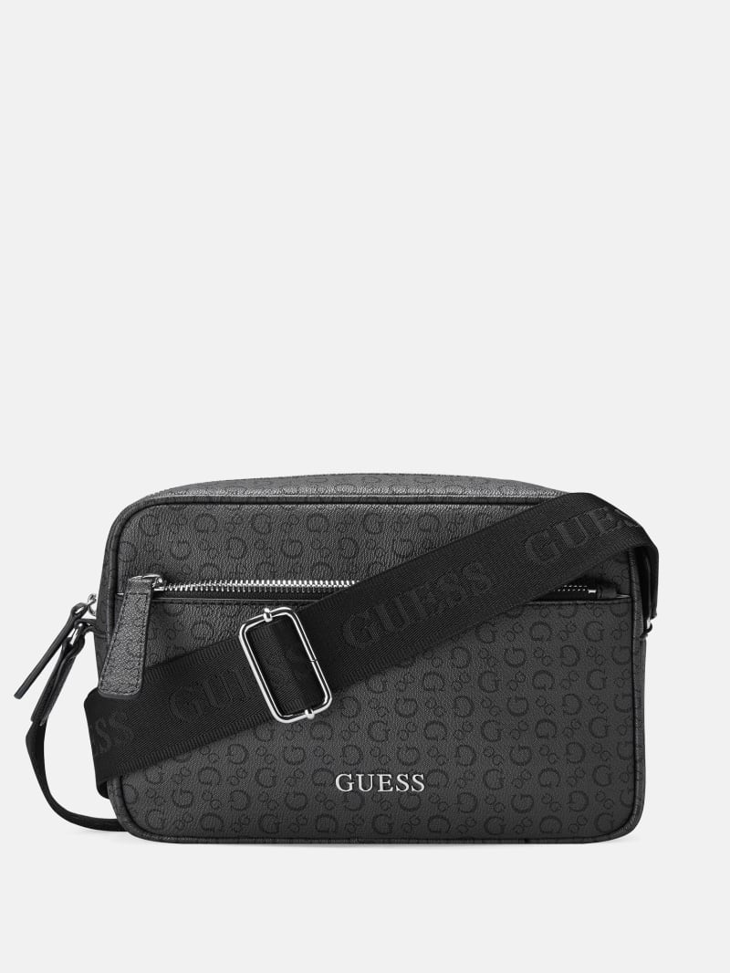 Nemy Signature Print Zip Mini Crossbody GUESS Factory