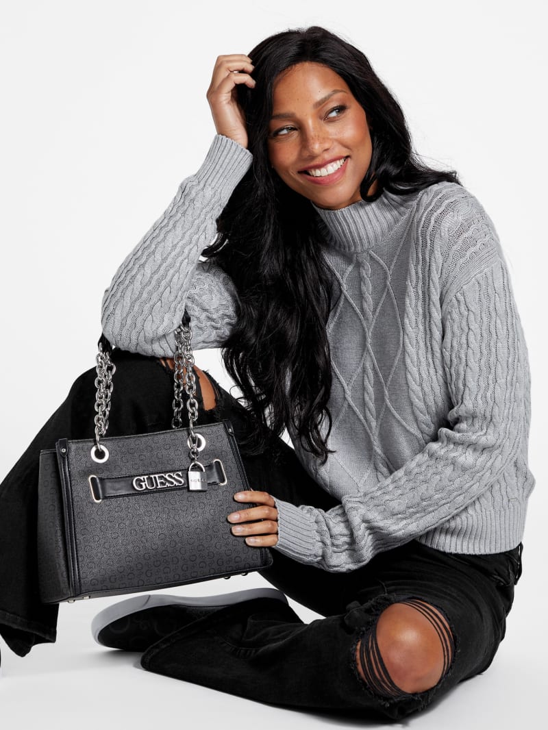 Guess logo satchel handbags store