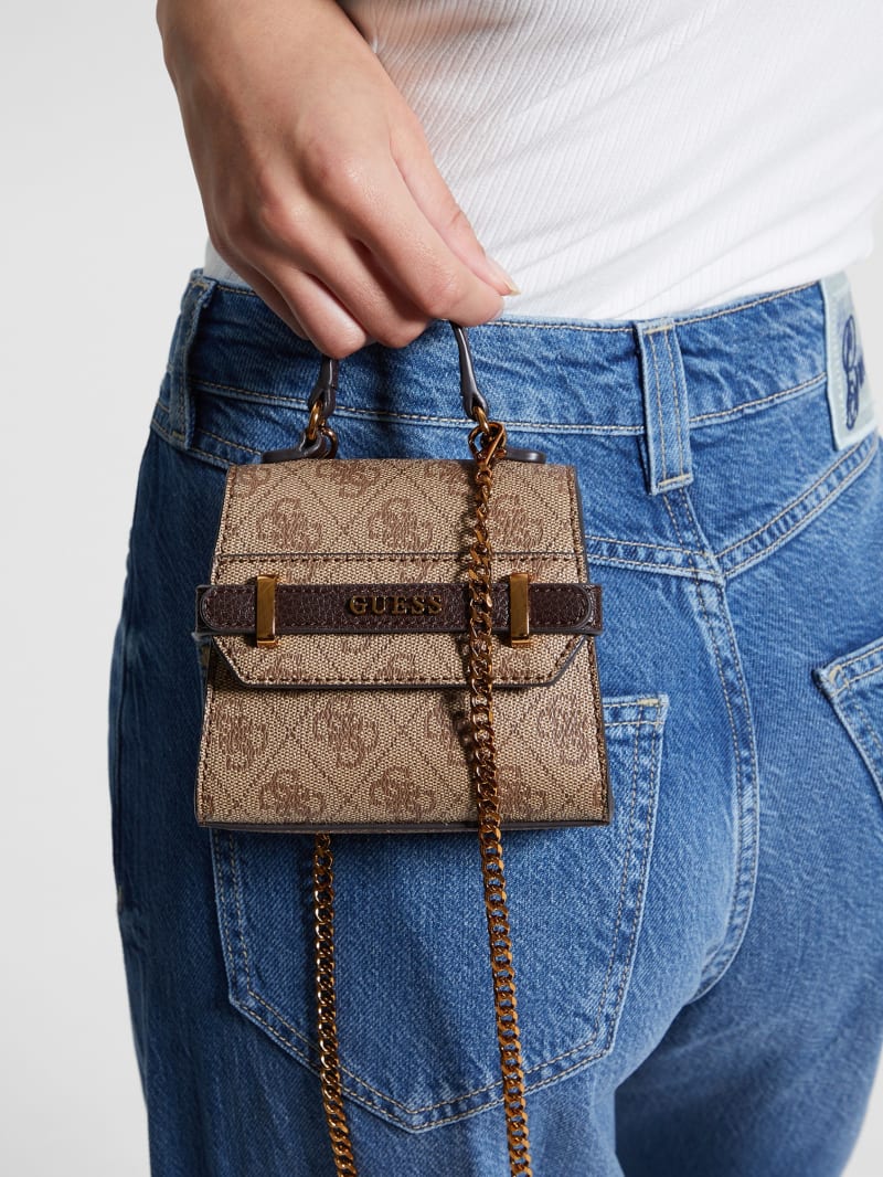 Guess mini satchel bag discount