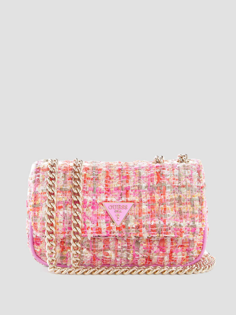 Spark Quilted Tweed Micro Mini Bag GUESS Canada
