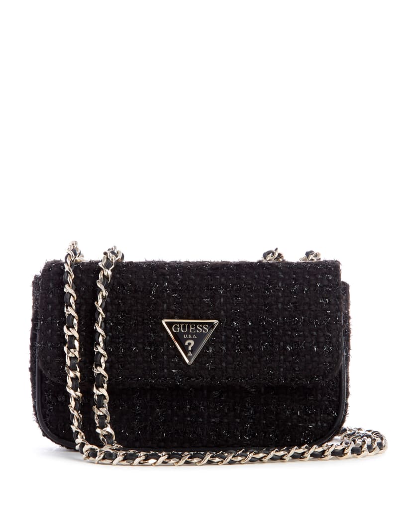 Cessily Tweed Mini Crossbody GUESS