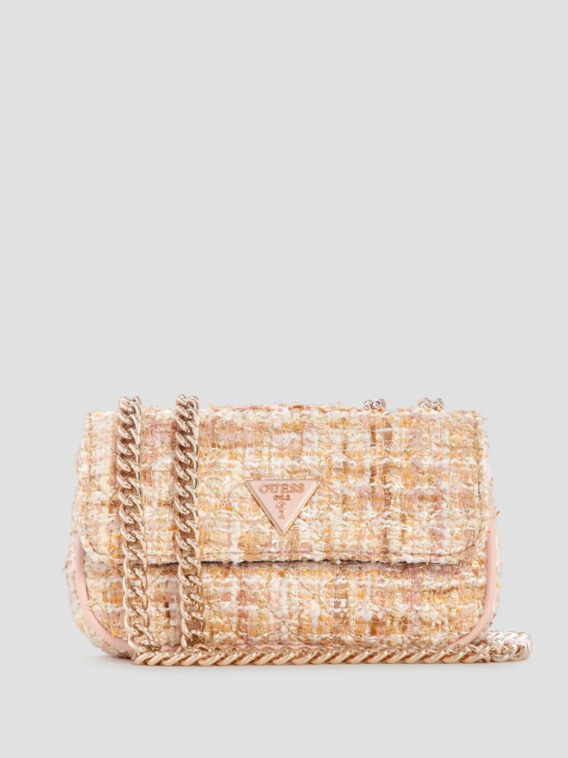 Spark Quilted Tweed Micro Mini Bag GUESS Canada