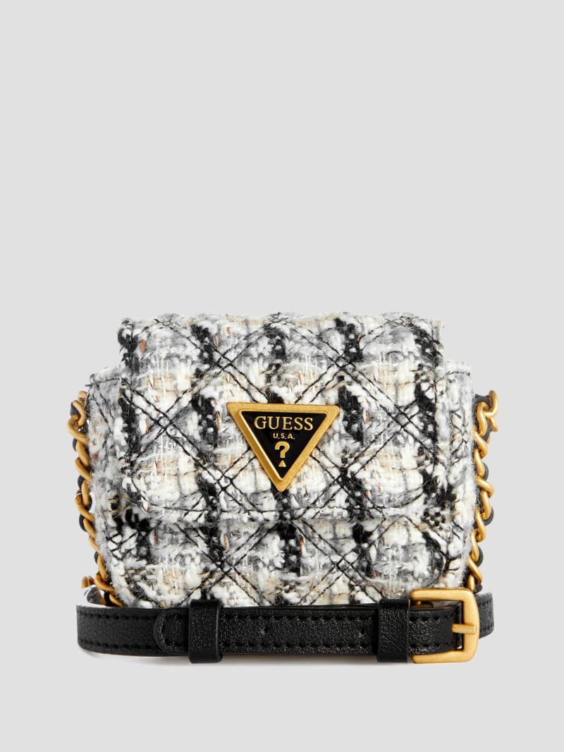 Giully Tweed Micro Mini Crossbody