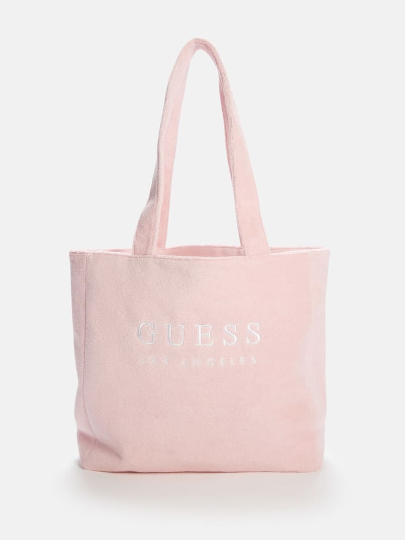 Terry Cloth Logo Tote | GUESS Factory Ca