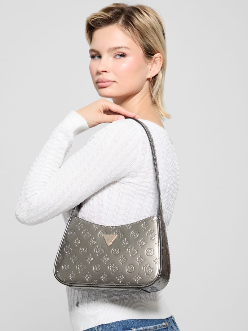 Arnela Debossed Logo Shoulder Bag