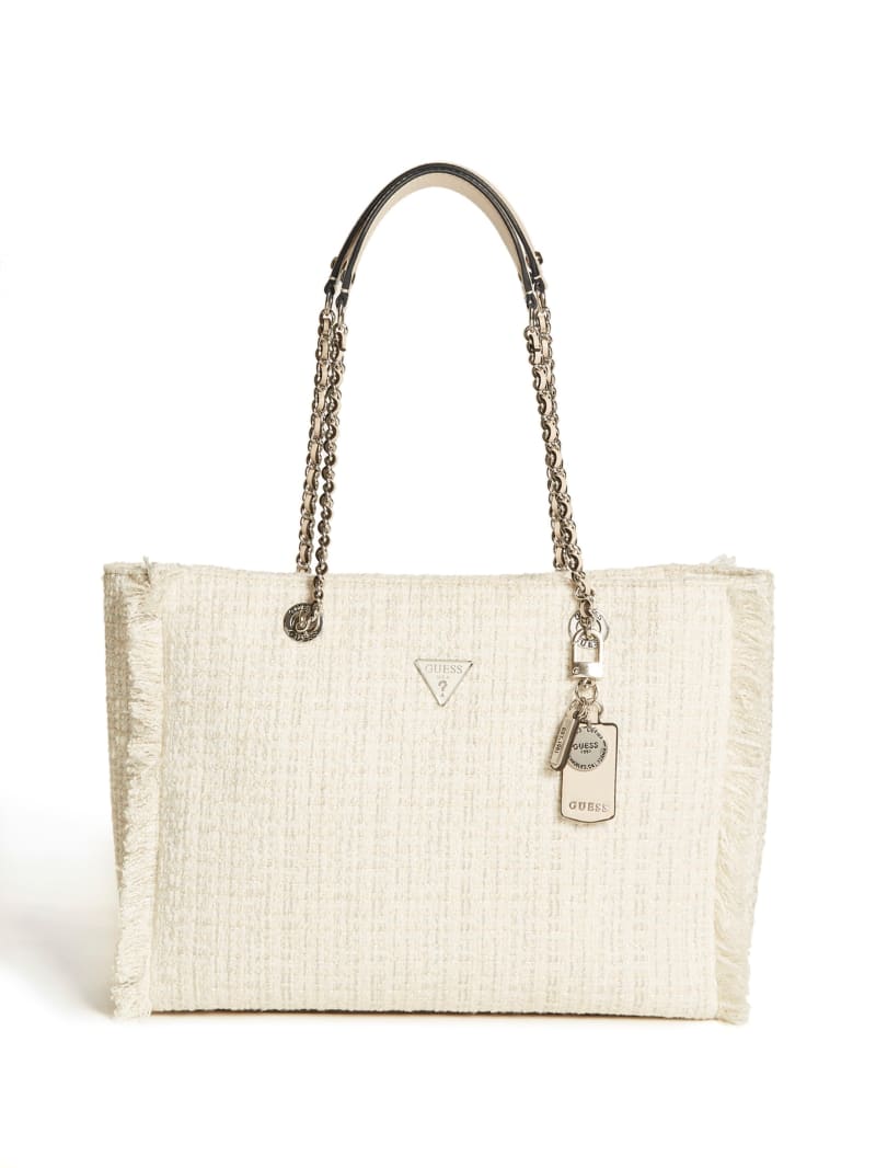 Guess Cessily Tweed Tote TW767923 WML
