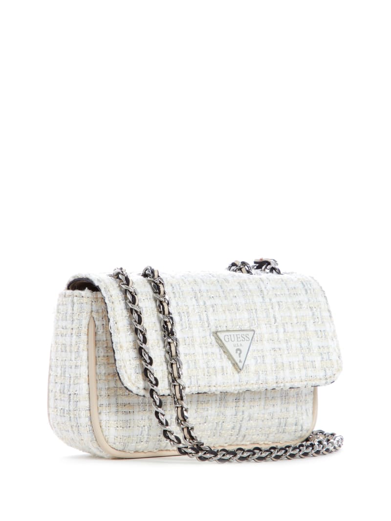 Guess cessily tweed bag hotsell