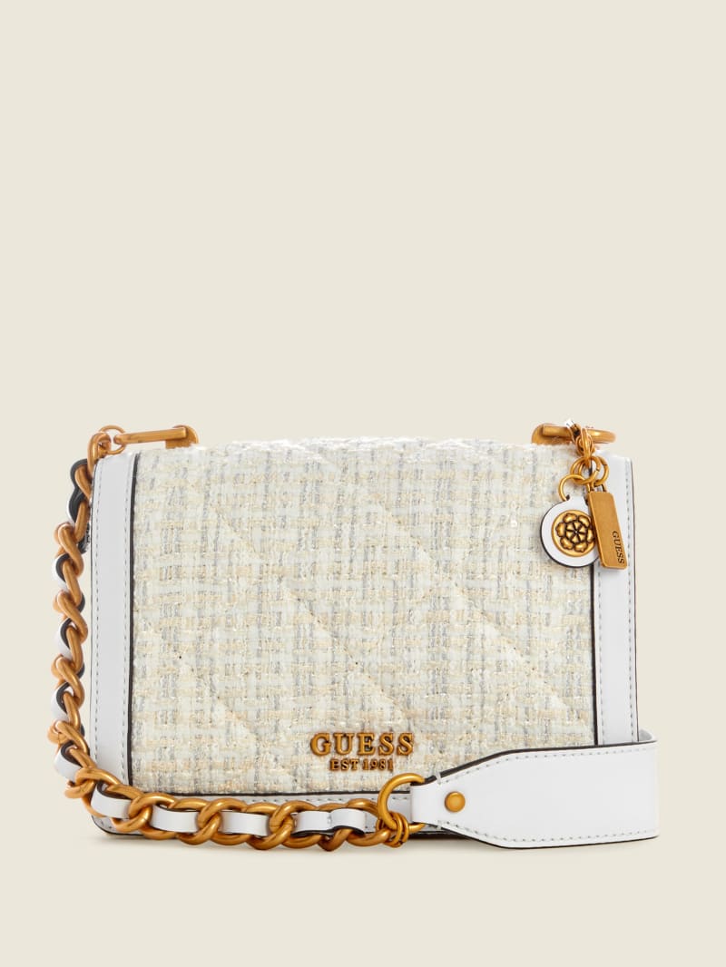 Abey Tweed Crossbody GUESS