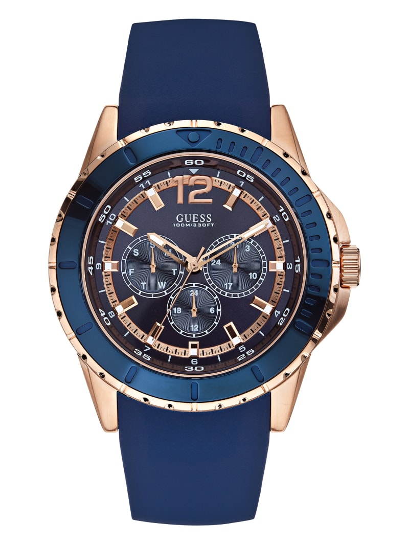 Blue-Tone Sport Watch | GUESS Factory Ca