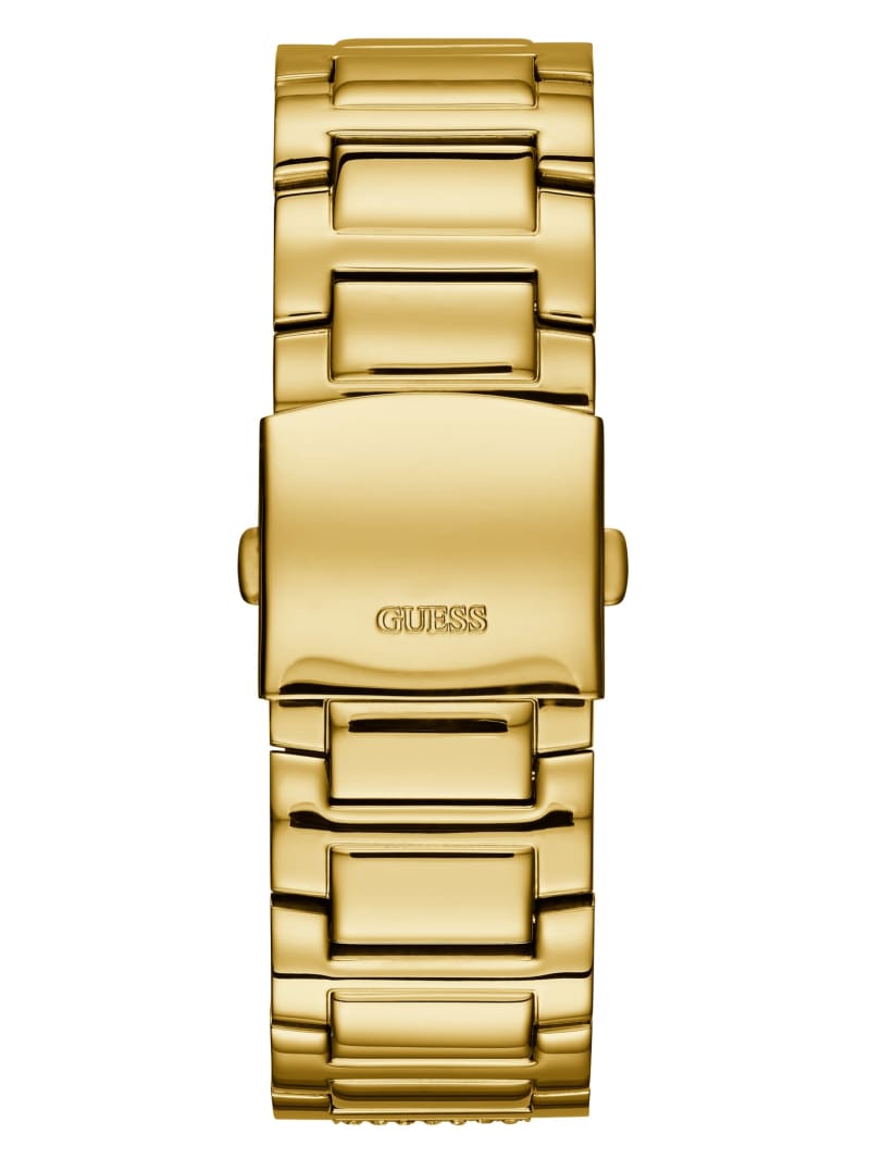Guess Gold-Tone Multifunction Watch. 4