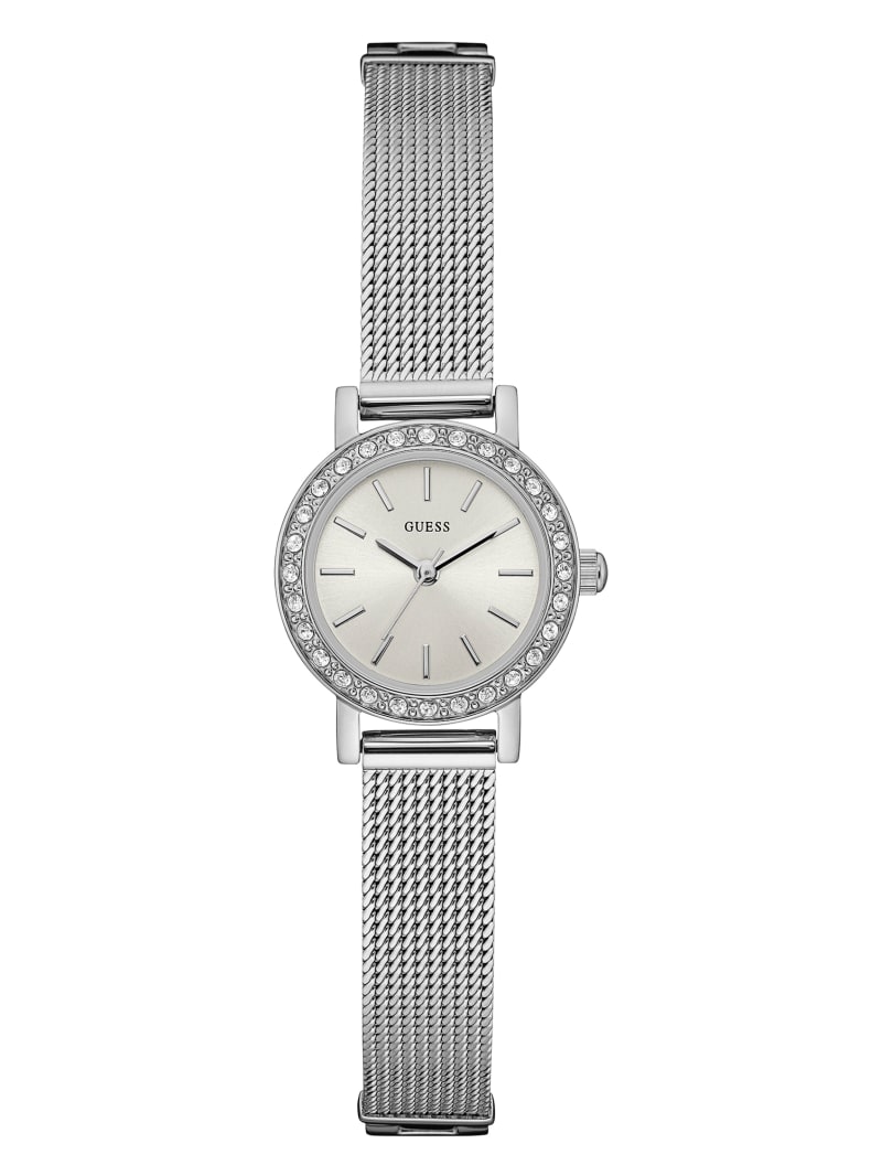 Petite Silver-Tone Analog Watch | GUESS Factory Ca