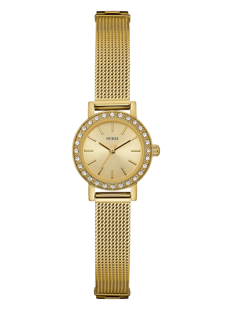 Petite Gold-Tone Analog Watch | GUESS Factory Ca