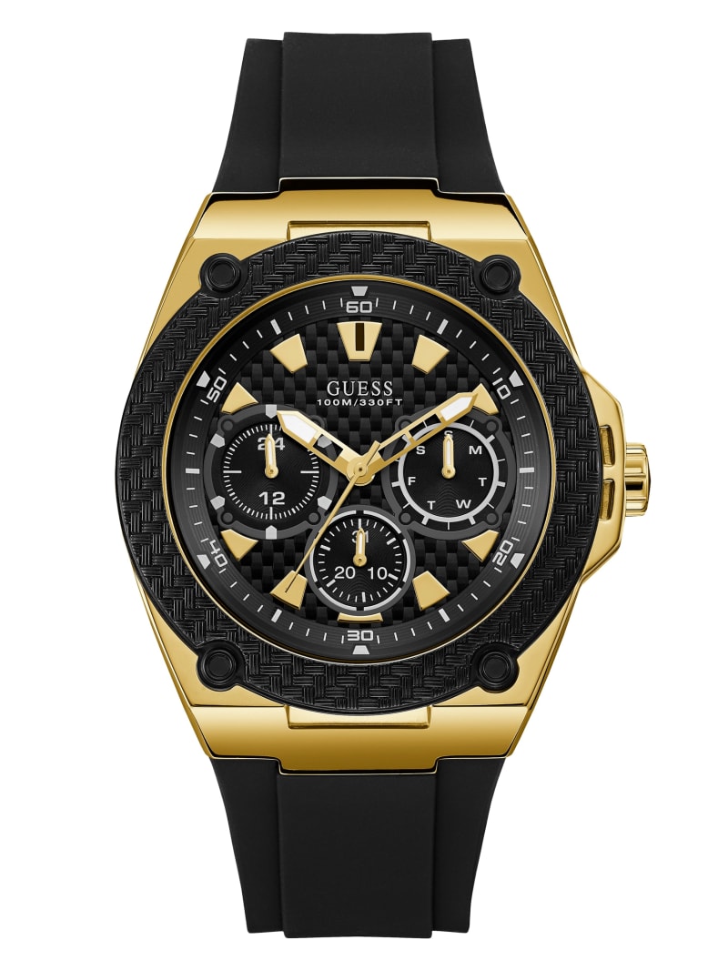 Guess gold watch black face Clearance