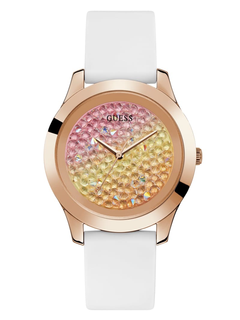 Guess white silicone watch new arrivals