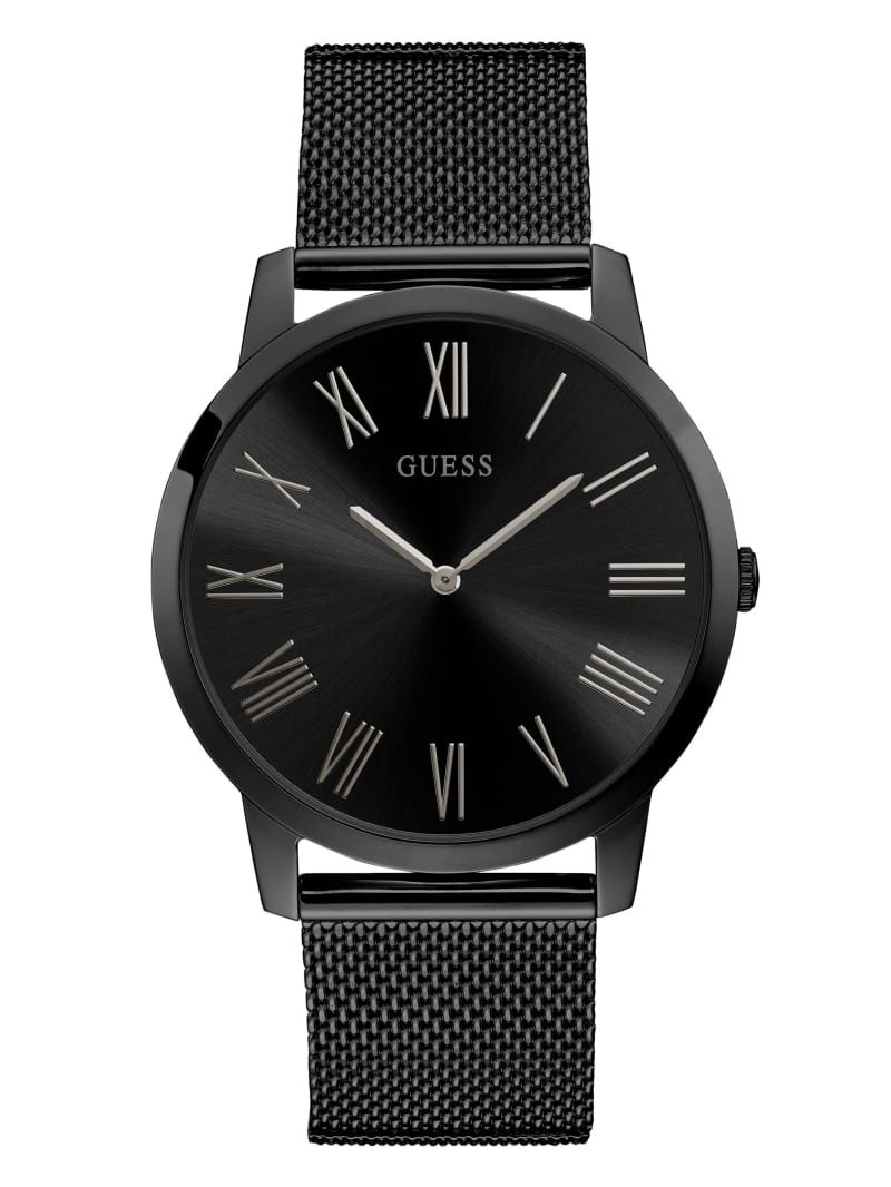 Black and Silver Analog Watch