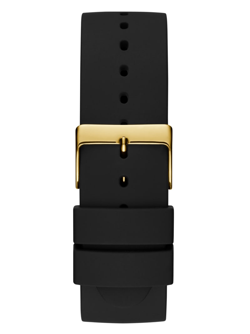 Gold watch black band deals
