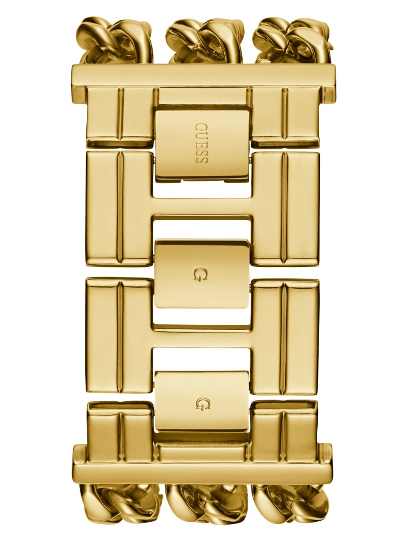 Gold-Tone Chainlink Analog Watch