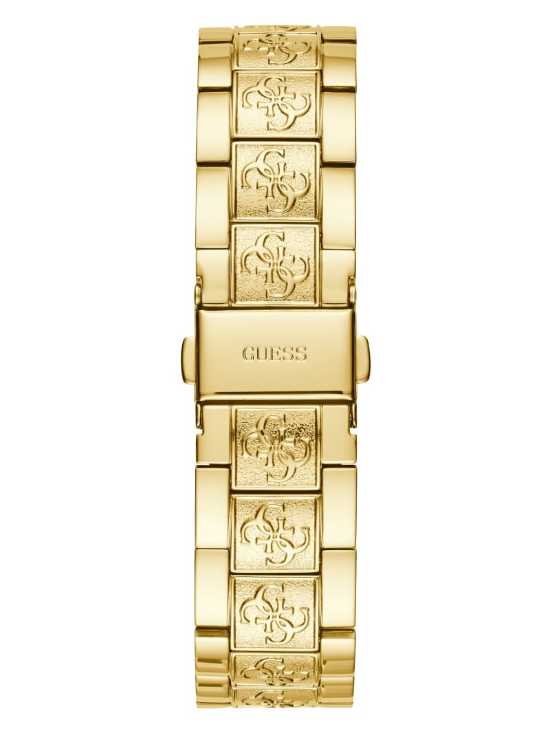 Guess Gold-Tone Quattro G Analog Watch. 4