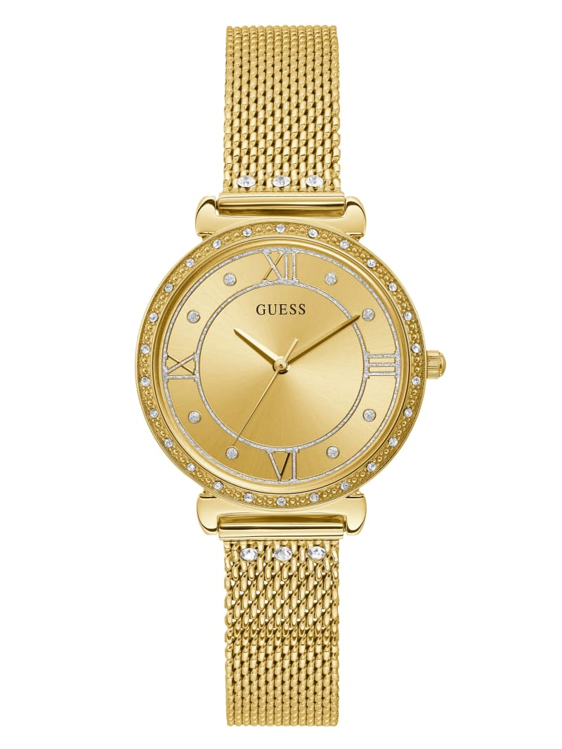 Jewel GoldTone Watch GUESS Factory Ca