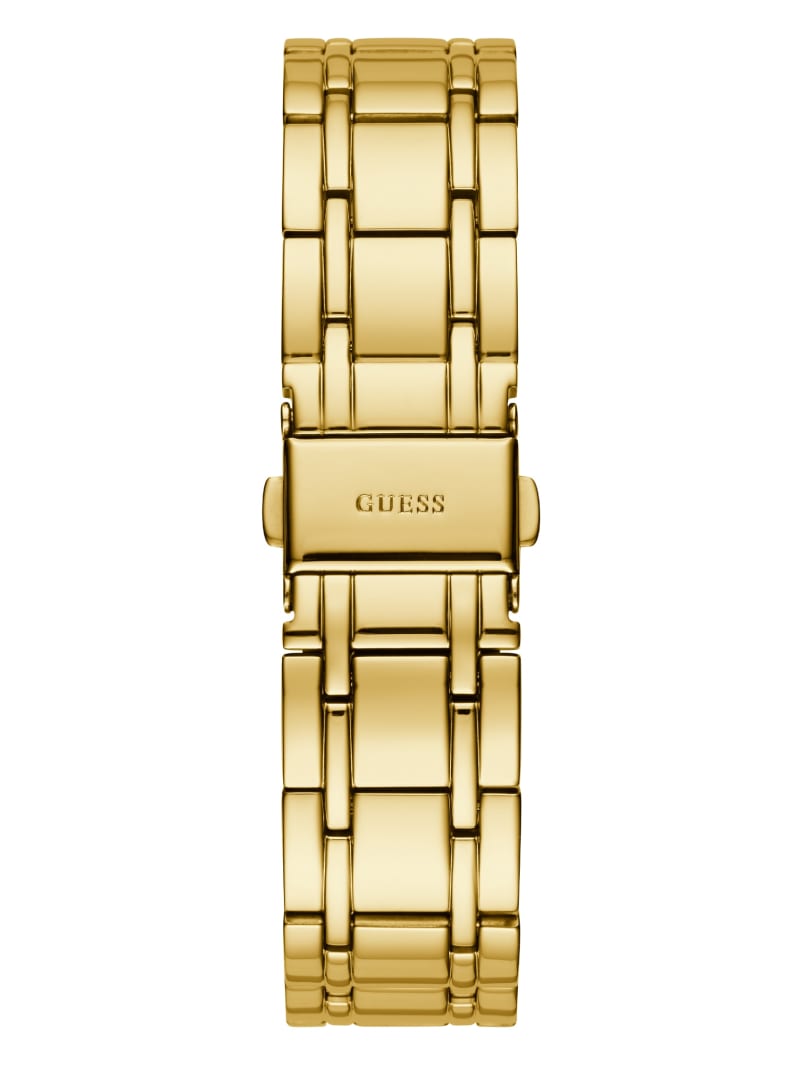 Guess Gold-Tone Diamond Analog Watch. 4