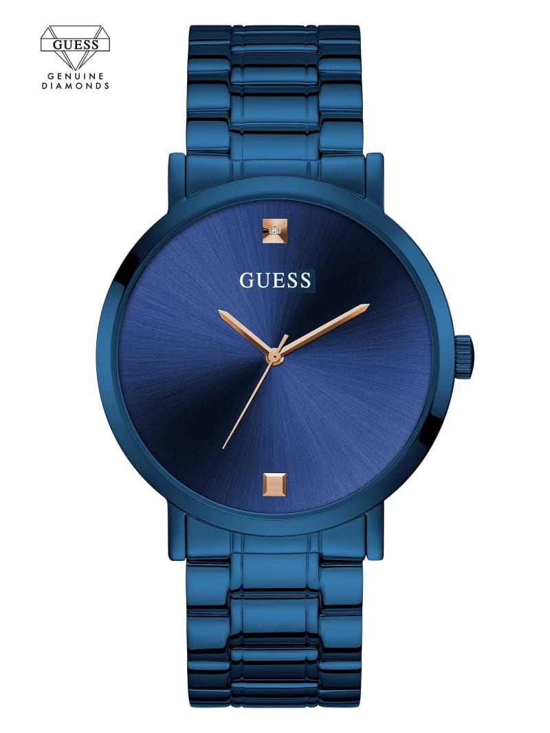 Guess watch blue gold discount