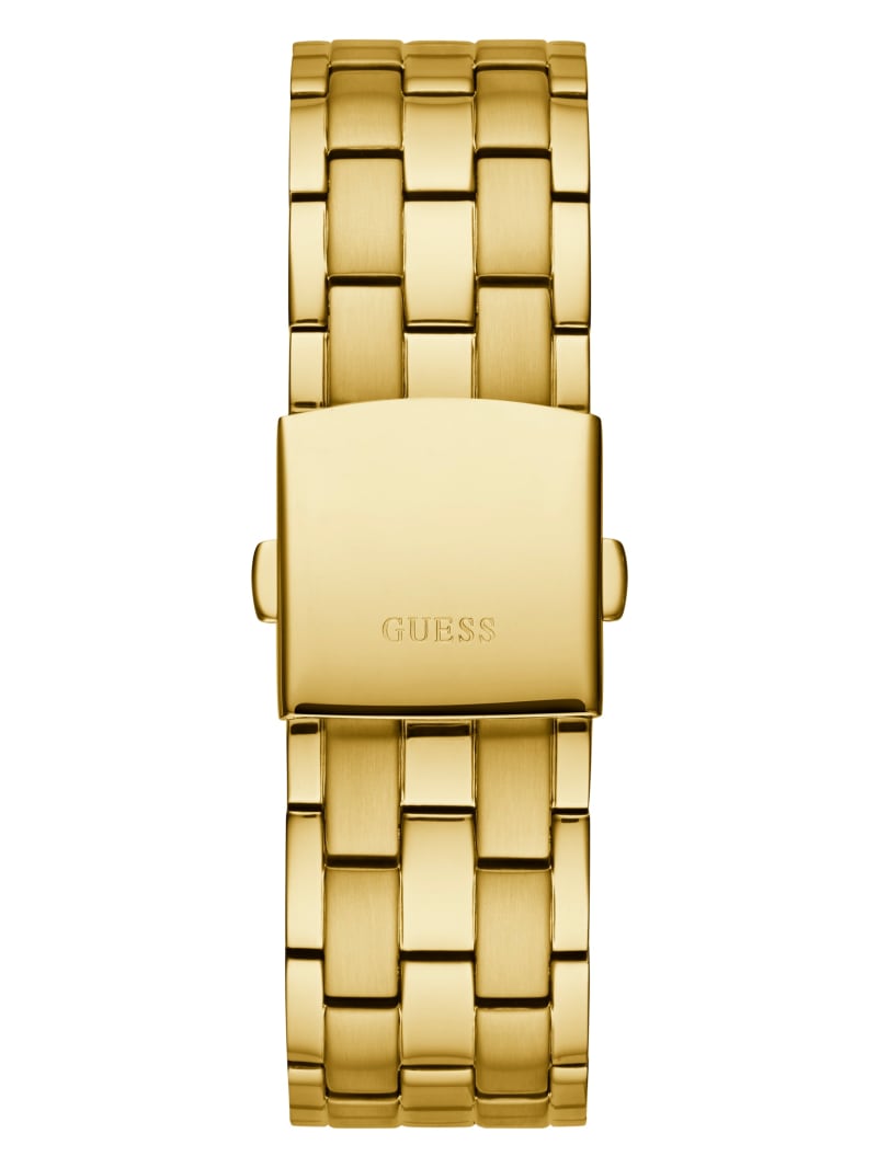 Guess Gold-Tone Rhinestone Multifunction Watch. 4
