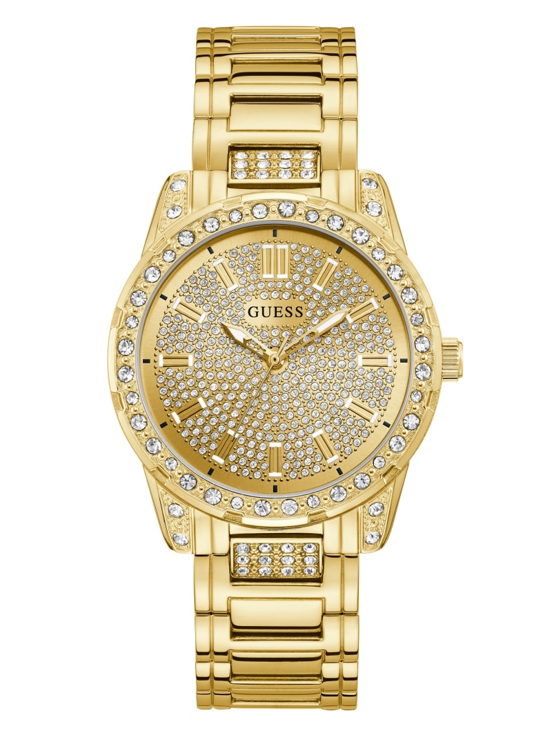 Gold-Tone Rhinestone Analog GUESS Factory