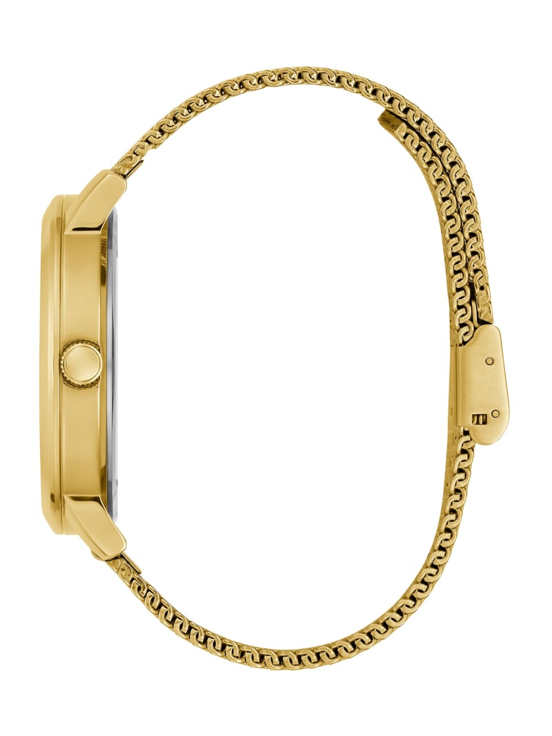 Gold-Tone and Black Analog Watch