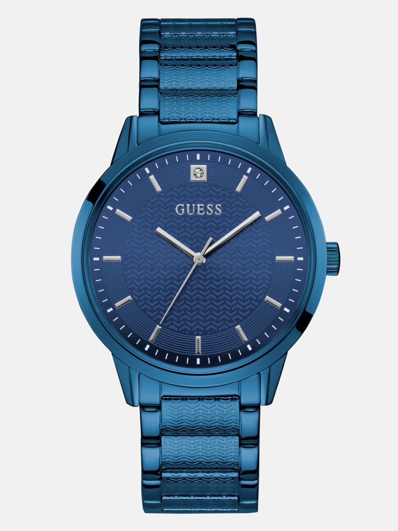 Blue Analog Watch GUESS Factory Ca
