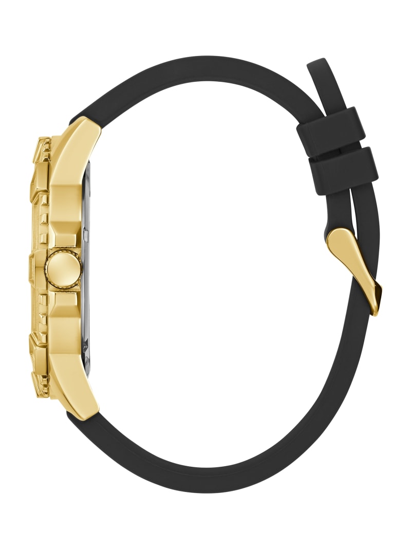 GUESS - specialseller GUESS Mens Black Gold Tone Analog Watch - U1264G1 | GUESS