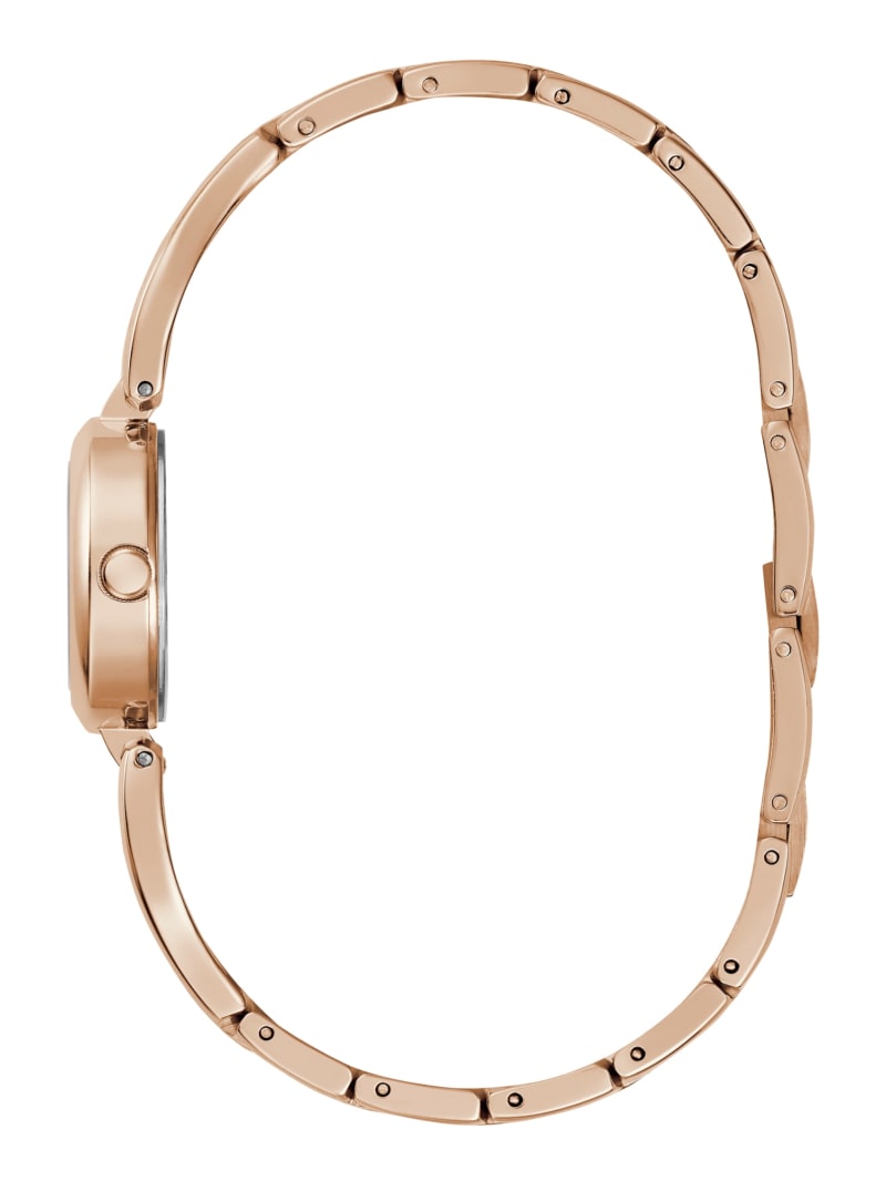 Rose Gold-Tone Cutout Bracelet Analog Watch | GUESS Factory Ca