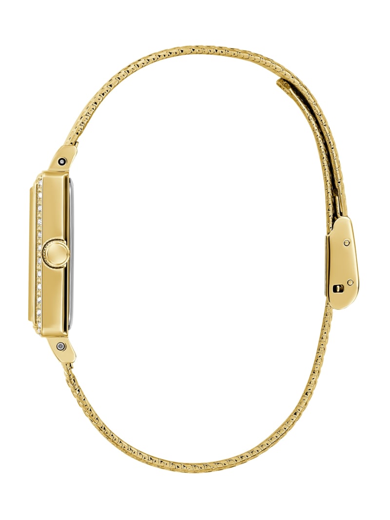 Rose Gold-Tone Round Analog Watch | GUESS Factory