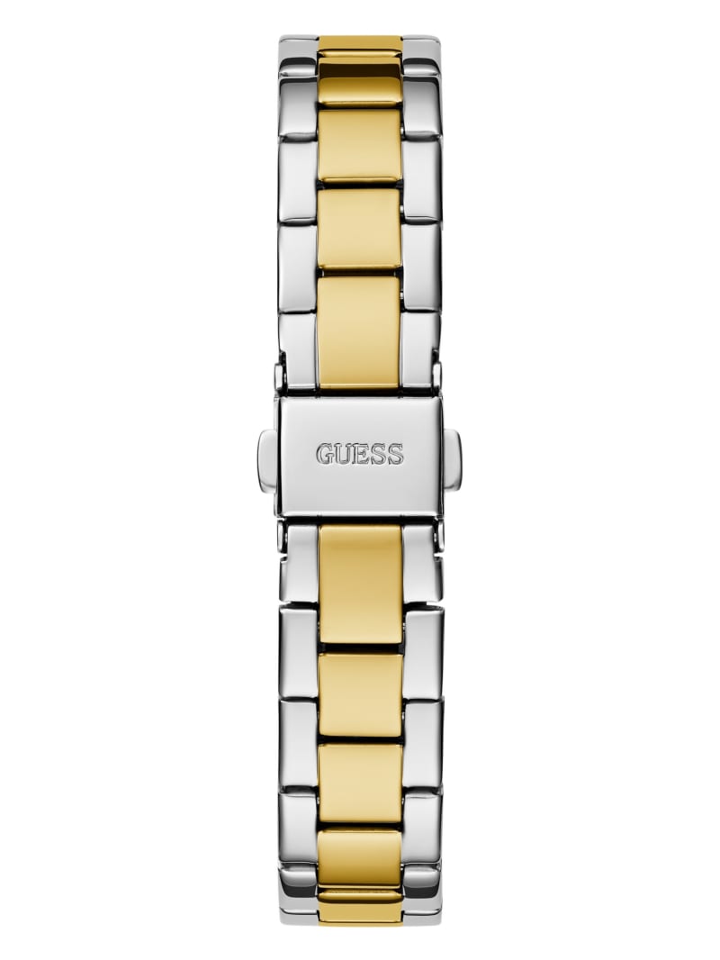 Two-Tone Analog Watch | GUESS Factory