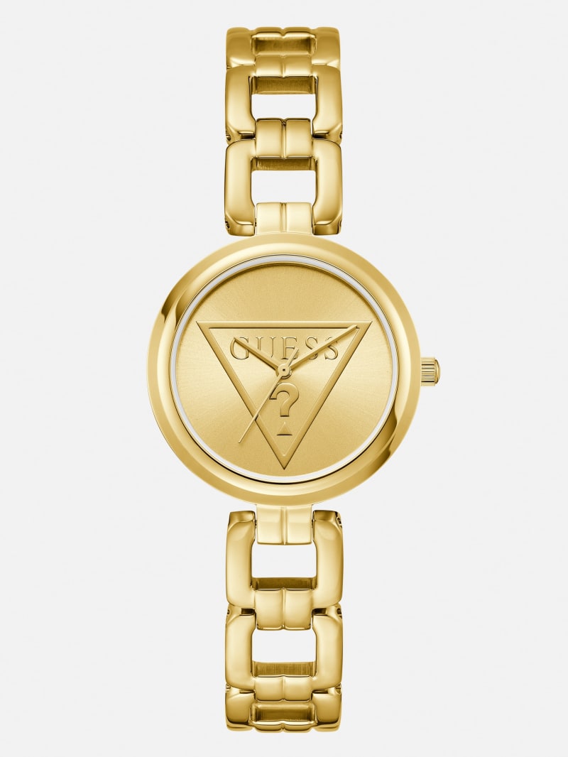 gem　0412 Gold-Tone Triangle Analog Watch | GUESS Factory